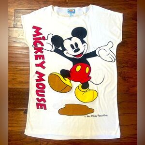 Vintage Sunday Comics Mickey Mouse Double Sided Shirt.